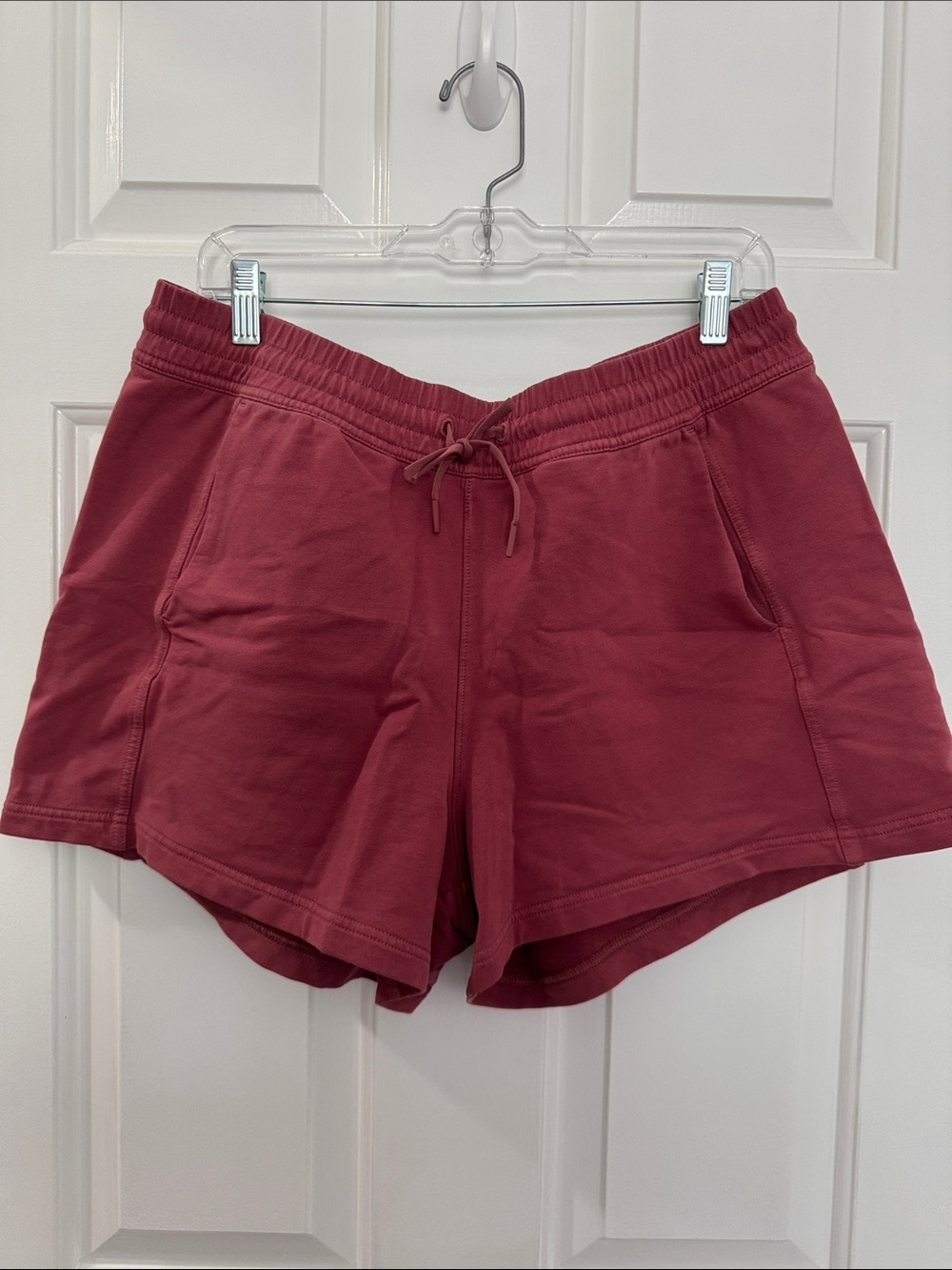 Athleta Red Drawstring Sweat Shorts